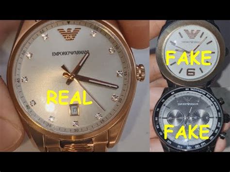 emporio armani fake vs real watch|authentic armani watch reddit.